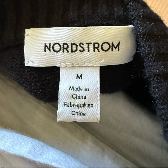 Nordstrom Black Crewneck Sweater | EcoVero Blend | Size M - Picture 3 of 7